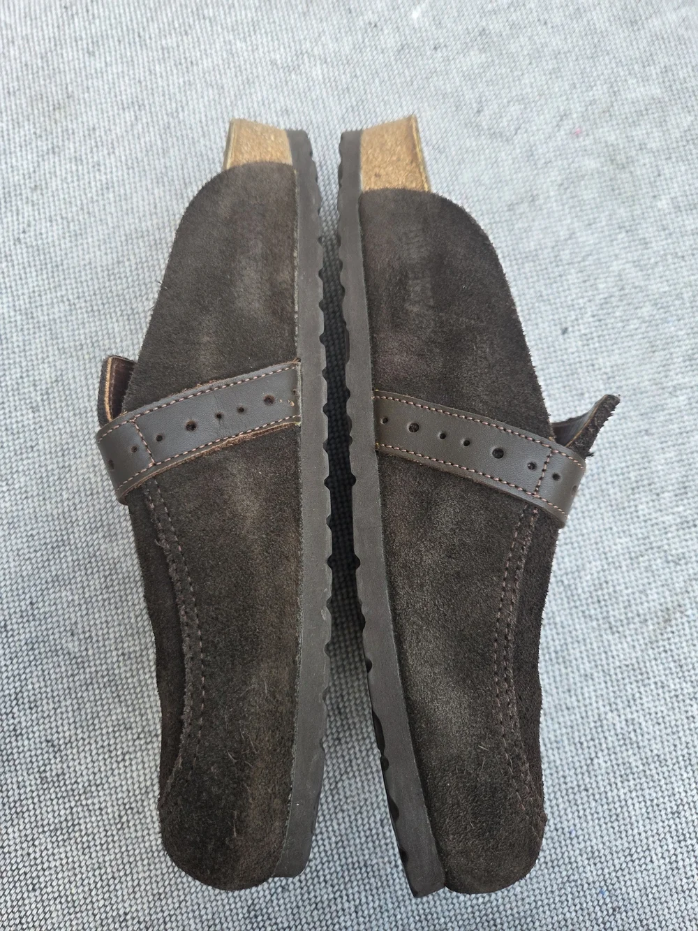 Birkenstock Boston Suede Clogs Brown EU 41 US M8 W10 UK 7.5